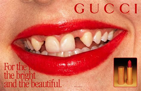 gucci advertisement teeth|Gucci ad campaign.